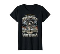 Raccoon, Vous êtes Soit Un Type Intelligent, Soit Un Pet. Ça Sent drôle T-Shirt Graphique avec Valeur, Femme, Noir, S