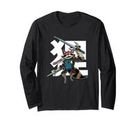Raccoon Warrior Sai Daggers - Art Japonais Anime Style Manche Longue