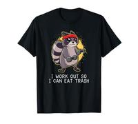 Raccoon Workout Out Gym So I Can Eat Trash Gift T-Shirt