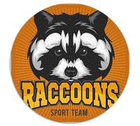 Raccoons Logo 1000 Pièces Puzzles Convient Aux Adultes Aux Enfants Dope Puzzle Rond Cadeau Les Anniversaires Jeu Éducatif Défi Jouets Puzzle Bricolage Pour Décoration D’intérieur 1000pcs (67.5x67.5cm)