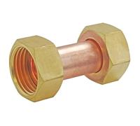 Raccord 2 Ecrous laiton douille cuivre 20X27 15X21