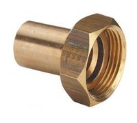Raccord 2 pièces bronze mâle cuivre Ø 15 écrou Ø 20/27 VIEGA