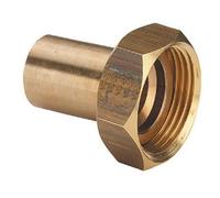 Raccord 2 pièces bronze mâle cuivre Ø 22 écrou Ø 26/34 VIEGA