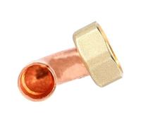 Raccord 2 pièces écrou prisonnier coudé F15X21 Ø 12 - - D12204B