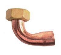 Raccord 2 pièces écrou prisonnier coudé F15X21 Ø 14 - - D12205B