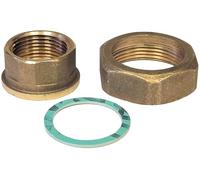 Raccord 2 pièces femelle-femelle laiton avec joint 2 3/4" à 2"