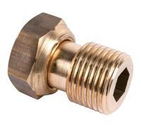 Raccord 2 pièces - M 1/2 - F 3/4 - Pour Compteur d'eau - Riquier