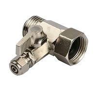 Raccord 3/8" pour réfrigérateur, système d'osmose inverse avec robinet d'arrêt tuyau 1/4"