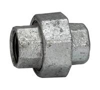Raccord 330, joint plat, IG/IG, Rp/Rp 1 1/2, joint NBR, tampon de fonctionnement. -20 °C à 200 °C, fonte noire ignifuge.