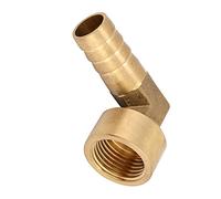 Raccord à Ailettes en Laiton G1/2 Coude 90° Filetage Femelle Étanche pour Air Eau Gaz Inertes 14mm Idéal Systèmes Hydrauliques et Chauffage Sanitaire Professionnel