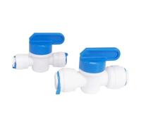 Raccord À Bille Égale Emboîtement For Tube De Diamètre Extérieur 1/4" 3/8" For Distributeur D'eau Par Osmose Inverse D'aquarium(Black)