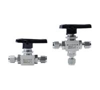 Raccord à bille en acier inoxydable 316, 3000 psi, 3, 6, 8, 10, 12 mm, 1/8", 1/4", 3/8", 1/2", compression droite, 3 voies(Straight,Male NPT1l4-1l4 Comp)