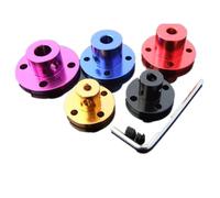 Raccord à bride, Accouplement d'arbre de moteur rigide à bride 3-8 mm Coupleur couleur Adaptateur manchon connecteur transmission 1 pièces(Blue 6mm)