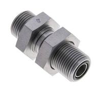 Raccord à cloison en acier zingué UN 13/16''-16 mâle ORFS 630 Bar - Hydraulique