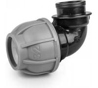 Raccord à compression coudé 90° pour tuyaux PE 32mm avec FI 1" PN10 BRADAS