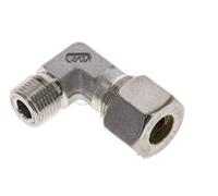 Raccord à compression coudé à 90 degrés en acier inoxydable 3/8'' NPT mâle x 12S 630 Bar DIN 2353
