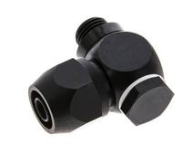 Raccord à compression coude en aluminium 12x9mm & G1/4'' avec filetage mâle 10 bar PVC et PA