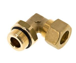 Raccord à compression coude en laiton 18mm & G3/4'' avec filets mâles 67 bar NBR Reglable DIN EN 1254-2