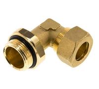 Raccord à compression coude en laiton 22mm & G1'' avec filets mâles 54 bar NBR Reglable DIN EN 1254-2