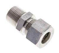 Raccord à compression droit 1/2'' NPT mâle x 15L en acier inoxydable 315 Bar DIN 2353