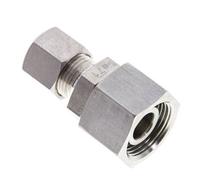 Raccord à compression droit 10L & 15L en acier inoxydable avec pivot 315 bar Joint torique FKM Cône ISO 8434-1