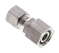 Raccord à compression droit 10L et 12L en acier inoxydable avec pivot 315 bar Joint torique FKM Cône ISO 8434-1