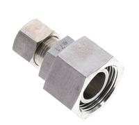 Raccord à compression droit 12L & 22L en acier inoxydable avec pivot 160 bar Joint torique FKM Cône ISO 8434-1