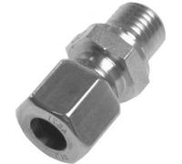 Raccord à compression droit 3/4'' NPT mâle x 16S en acier inoxydable 400 Bar DIN 2353