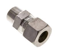 Raccord à compression droit 3/4'' NPT mâle x 20S en acier inoxydable 400 Bar DIN 2353