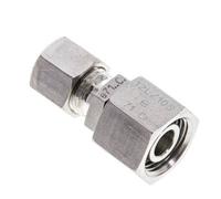 Raccord à compression droit 8L et 12L en acier inoxydable avec pivot 315 bar Joint torique FKM Cône ISO 8434-1