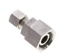 Raccord à compression droit 8L et 15L en acier inoxydable avec pivot 315 bar Joint torique FKM Cône ISO 8434-1