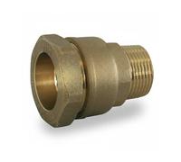 RACCORD A COMPRESSION DROIT MALE POUR TUBE PE DIAMETRE 25 SERIE 7341 LAITON CODITAL