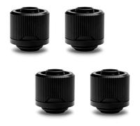 Raccord à compression EKWB EK-Quantum Torque STC-10/16 pour tubes souples 10/16 mm (ID 3/8 OD 5/8) noir, lot de 4