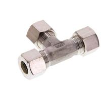Raccord à compression en T en acier inoxydable 12L 315 Bar DIN 2353