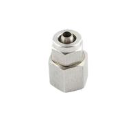Raccord à compression pour tubes Adaptateur droit PCF à filetage BSPT, connecteur rapide compression pneumatique SS304, raccord cannelé femelle, 1 pièce(6MM*1/8INCH)