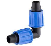 Raccord à compression pour tuyau goutte à goutte coude diamètre 16 millimètres AROZ