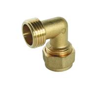 Raccord à compression - SOMATHERM - Coude mâle 15/21 PER Ø16 - Laiton - Ø 16 mm - Filetage 1/2""