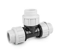 Raccord à compression Té égal PN16 pour tube PE 32 mm