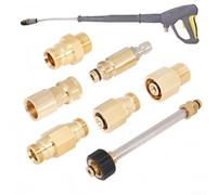 Raccord à déconnexion rapide en cuivre pour nettoyeurs haute pression Karcher avec filetage M22-14 mm usiné avec précision (D)