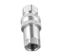 Raccord à dégagement rapide NPT pour connecteur d'accouplement hydraulique ISO A - Ensemble d'adaptateurs en acier au carbone pour tracteurs, pelleteuses, plates-formes minières - Tailles 6,35 mm, 9,5