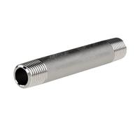 Raccord à double tube 23, AG/AG, acier galvanisé ST 37-2, R 2, longueur 180,0 mm, pression de travail max. 50 bar.
