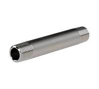 Raccord à double tube R 2, longueur 180 mm, pression de travail max. 40 bar, acier inoxydable 1.4571.
