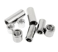 Raccord à écrou rond - Acier inoxydable 304 M3 M4 M5 M6 M8 M10 - Manchon de jonction long, écrou tubulaire(2pcsxM10x14x13mm)