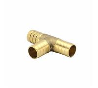 Raccord à Embout Cannelé en Laiton, Raccord de tuyau barbelé en laiton, 2 voies 3, coude droit 6-14mm, adaptateur connecteur(3 way 14mm)