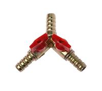 Raccord à rotule 3/8" ID en Y à 3 voies pour gaz, eau, huile