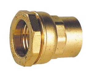 Raccord à serrage extérieur laiton droit femelle Ø 63 Ø 50/60 SFERACO