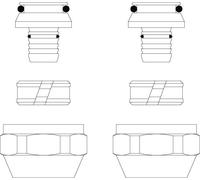 Oventrop Raccord à compression Cofit S 1507935 16x2mmxG 3/4 ÜM, 2 fois