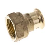 Raccord à sertir - 18mm Femelle & Rp 3/4'' Femelle - Alliage de cuivre