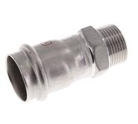 Raccord à sertir - 28mm Femelle & R 3/4'' Mâle - Acier inoxydable