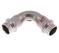 Raccord à sertir coudé 90deg - 15mm Femelle - Acier inoxydable